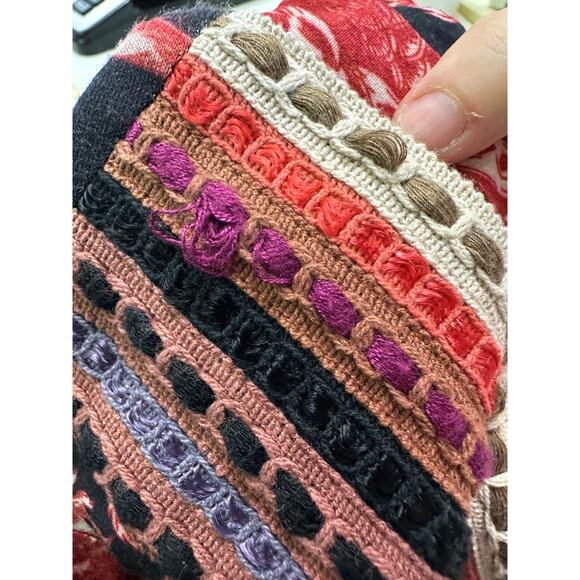 Anthropologie Blank London Blouse Womens SIze Small Red Black Floral *READ - Picture 8 of 8